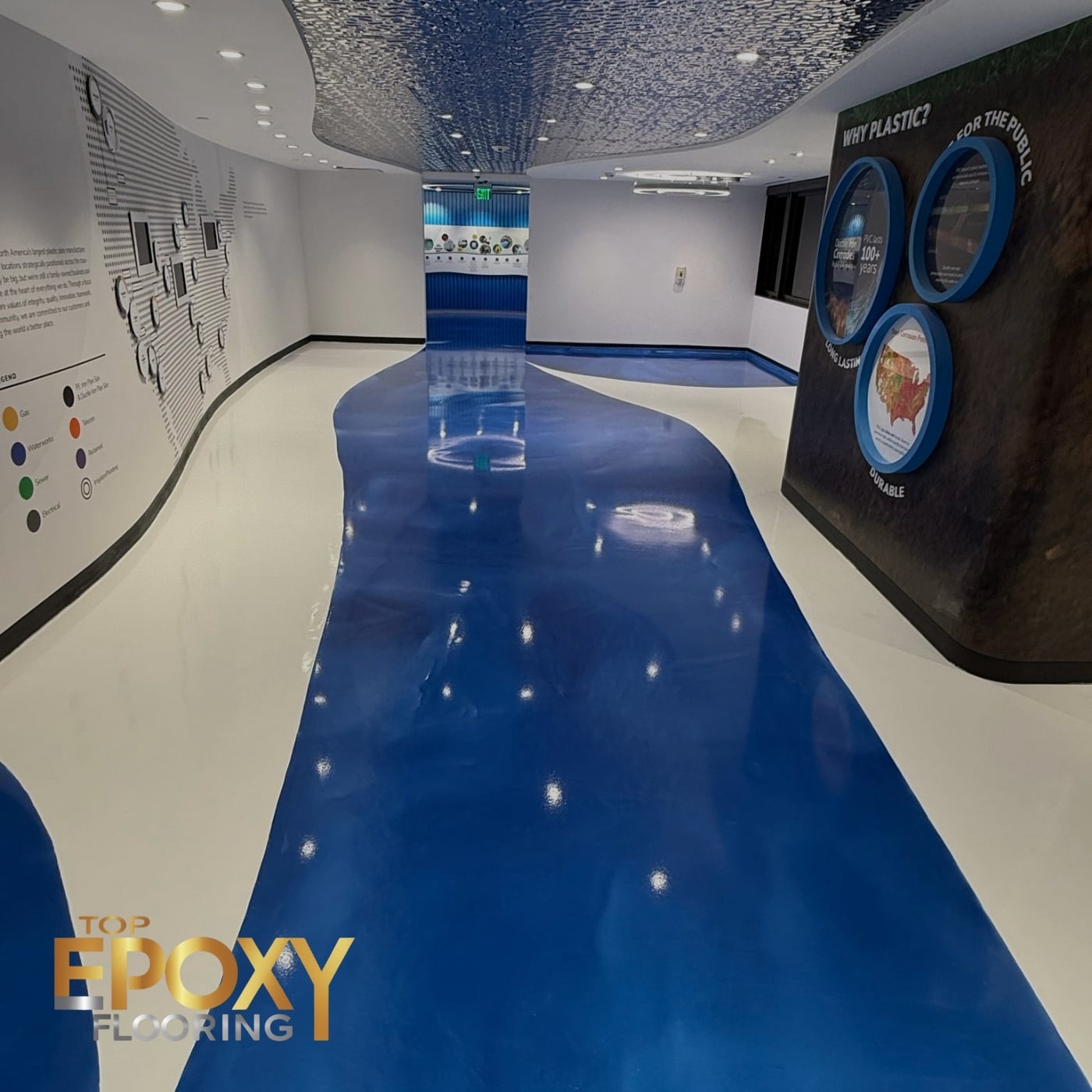 custom color commercial epoxy floor