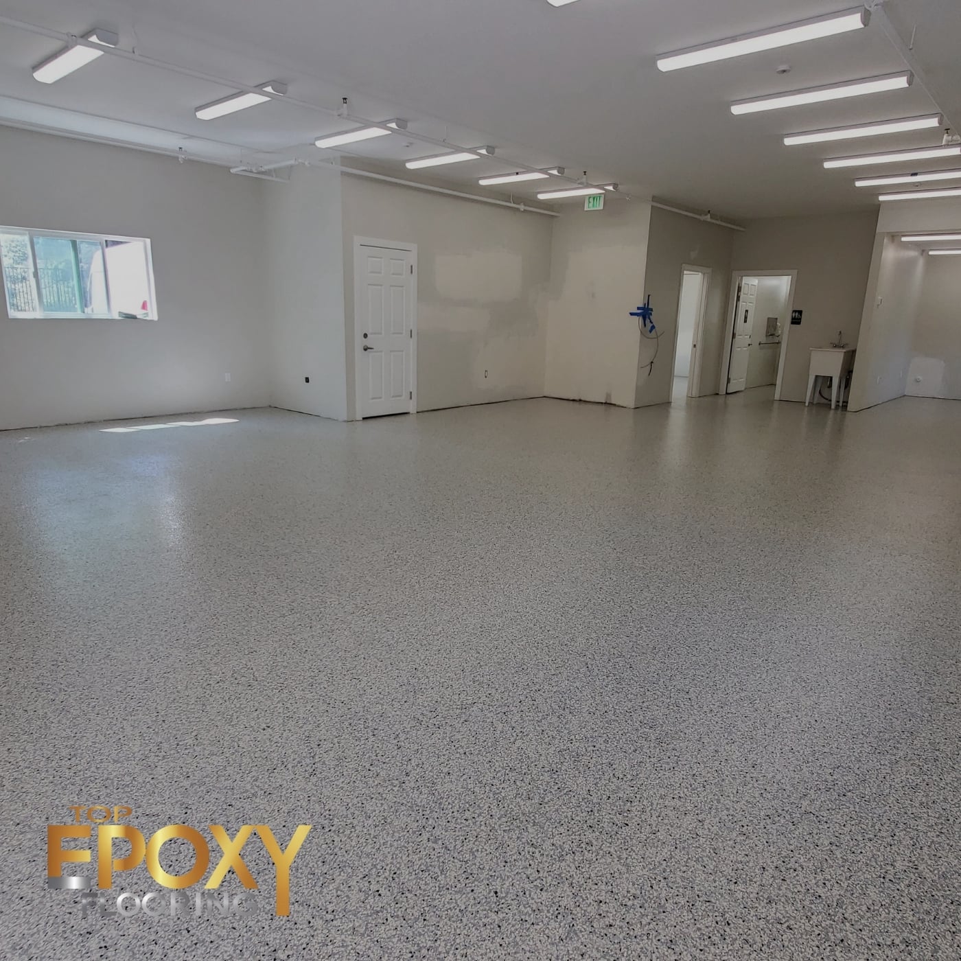 flake system epoxy in commercial space
